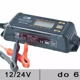 Inteligentna ładowarka MW-SC6B do akumulatorów 12/24V, z możliwością wyboru prądu ładowania do 6A.