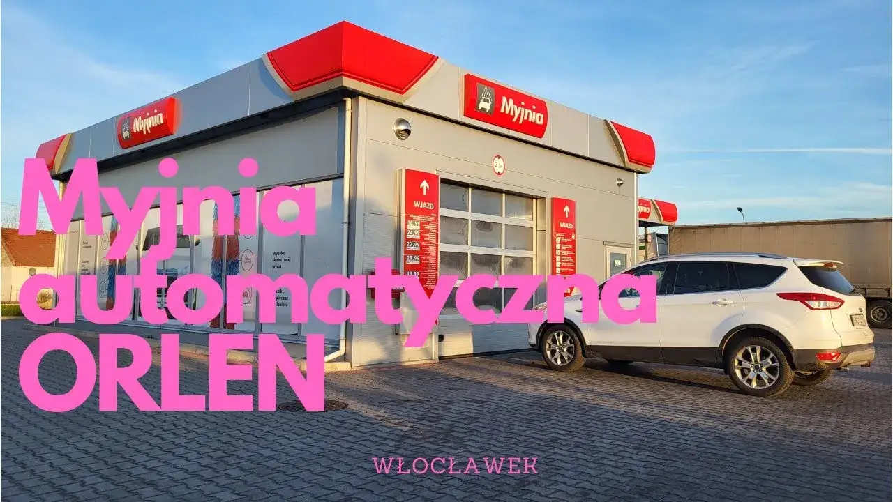 Myjnia automatyczna Orlen widok z zewnątrz